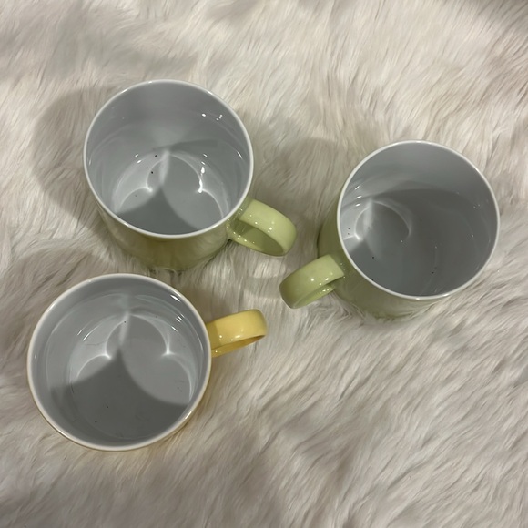 Thomas Sunny Day Coffee Mugs Cups Porcelain Dishwasher Set of 3 Green Yellow - Picture 2 of 7